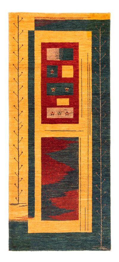 Gabbeh persa Tapete 80x198cm - Perserteppich Wollteppich
