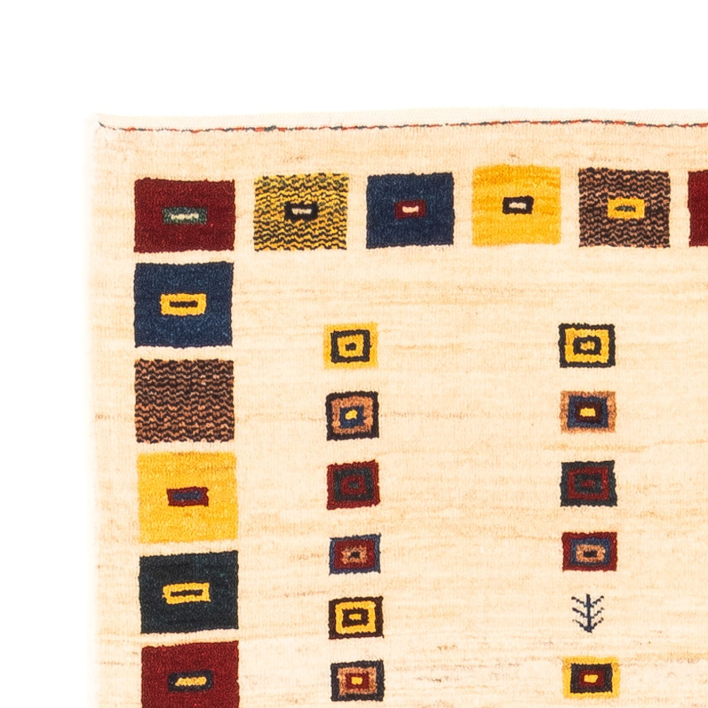 Gabbeh Persisch Teppich 195x81cm - Perserteppich Wollteppich