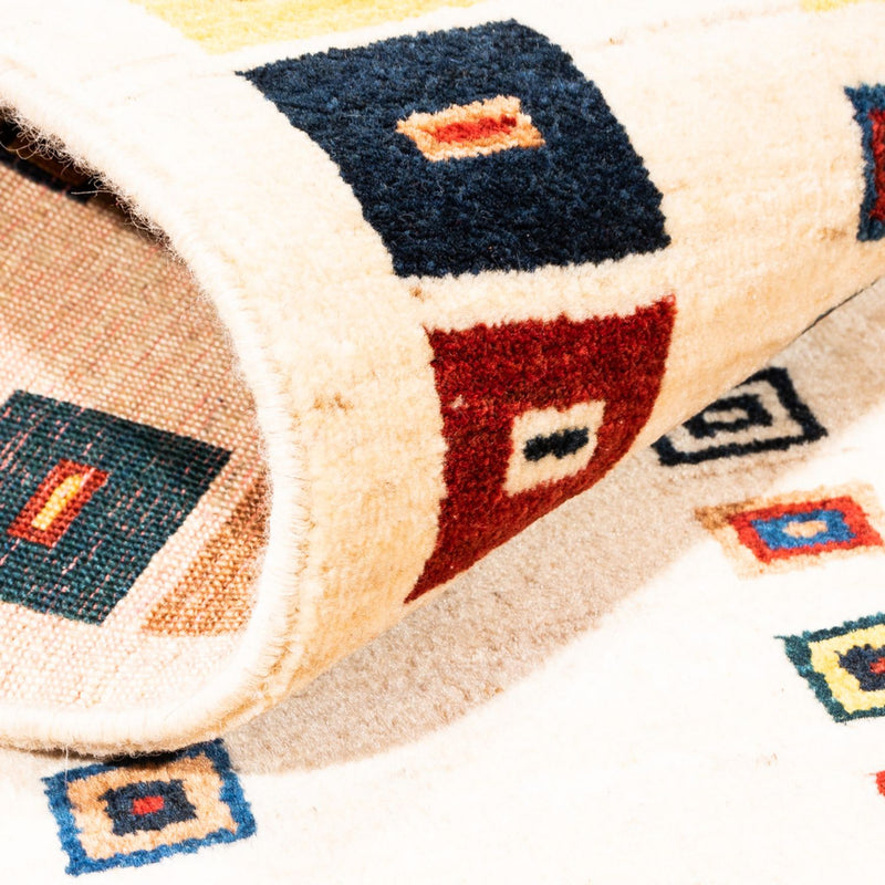 Gabbeh Persisch Teppich 195x81cm - Perserteppich Wollteppich