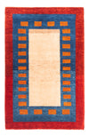Gabbeh persa Tapete 102x152cm - Perserteppich Wollteppich - Rectangular / Creme / 102 x 152 cm Rectangular