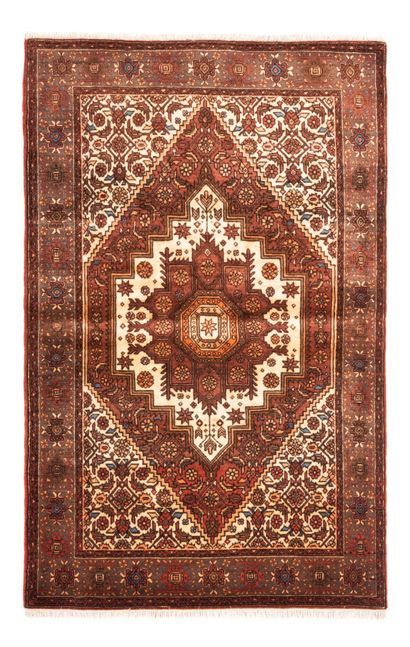 Tapete persa - Keshan - 148 x 100 cm - bege escuro
