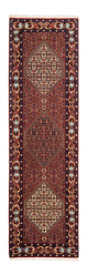 Corredor Tapete Persa - Bijar - 214 x 62 cm - vermelho