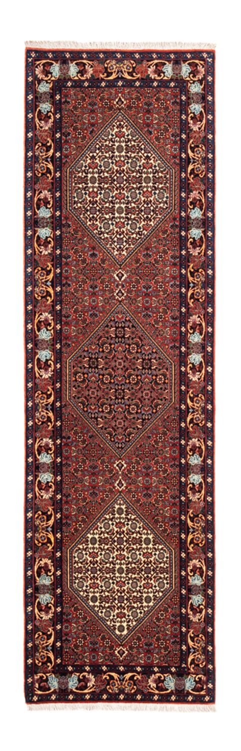Corredor Tapete Persa - Bijar - 214 x 62 cm - vermelho