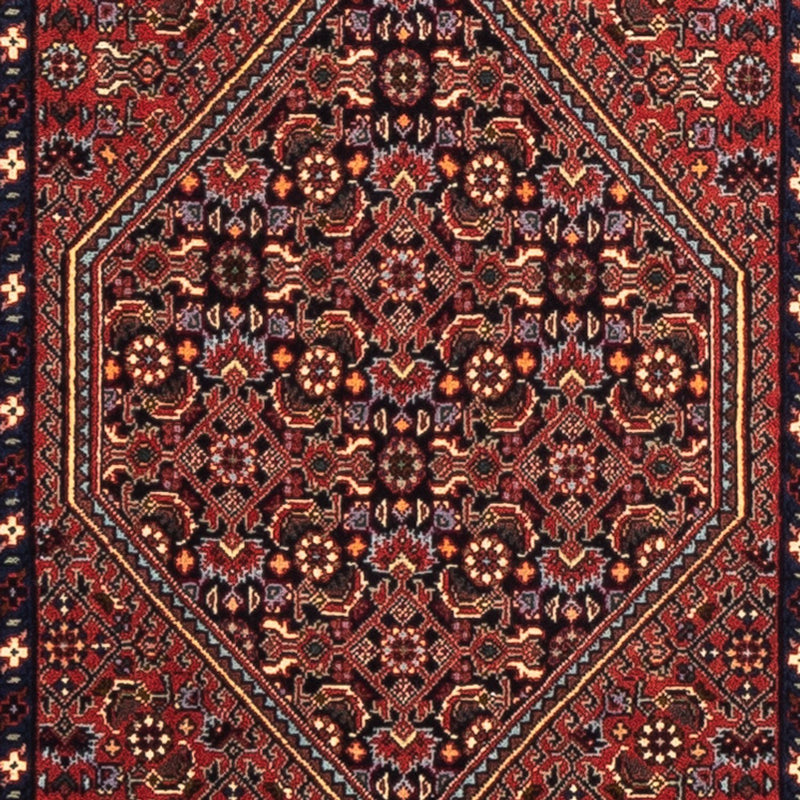 Corredor Tapete Persa - Bijar - 214 x 62 cm - vermelho