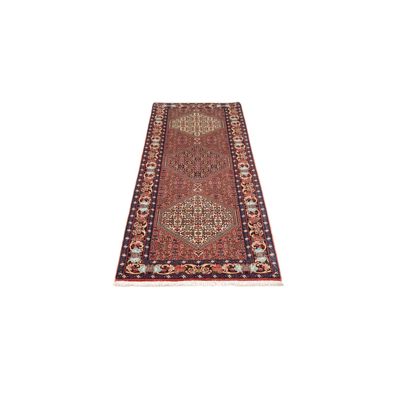 Corredor Tapete Persa - Bijar - 214 x 62 cm - vermelho