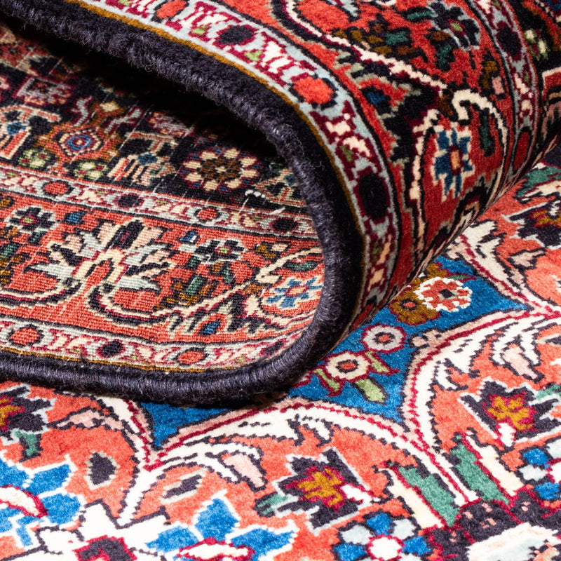 Corredor Tapete Persa - Bijar - 200 x 76 cm - azul escuro