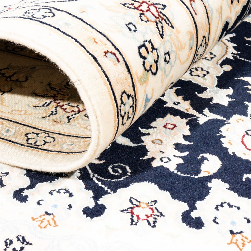 Tapete Persa - Nain - Premium - 183 x 119 cm - azul escuro