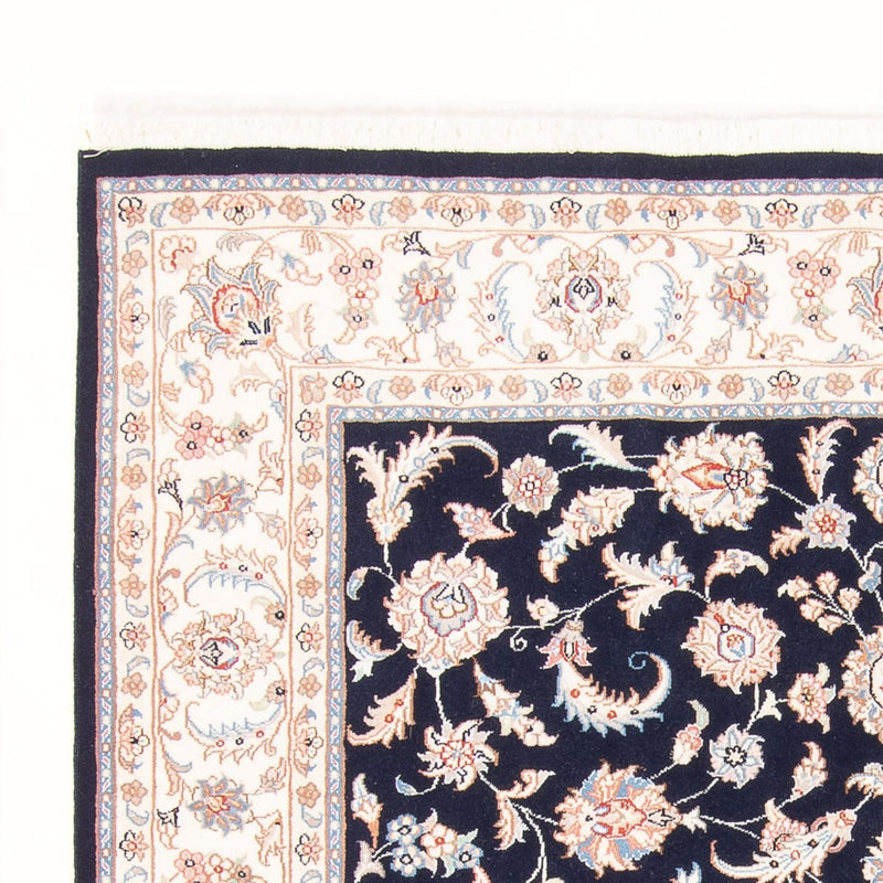 Tapete Persa - Tabriz - Royal - 203 x 147 cm - azul escuro