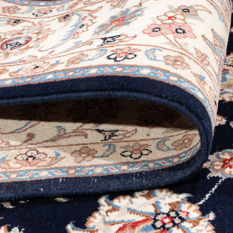 Tapete Persa - Tabriz - Royal - 203 x 147 cm - azul escuro