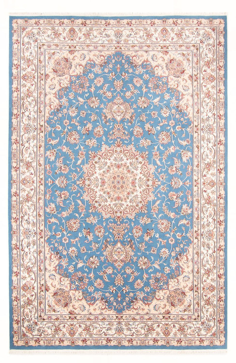 Tapete Persa - Tabriz - Royal - 298 x 197 cm - azul claro