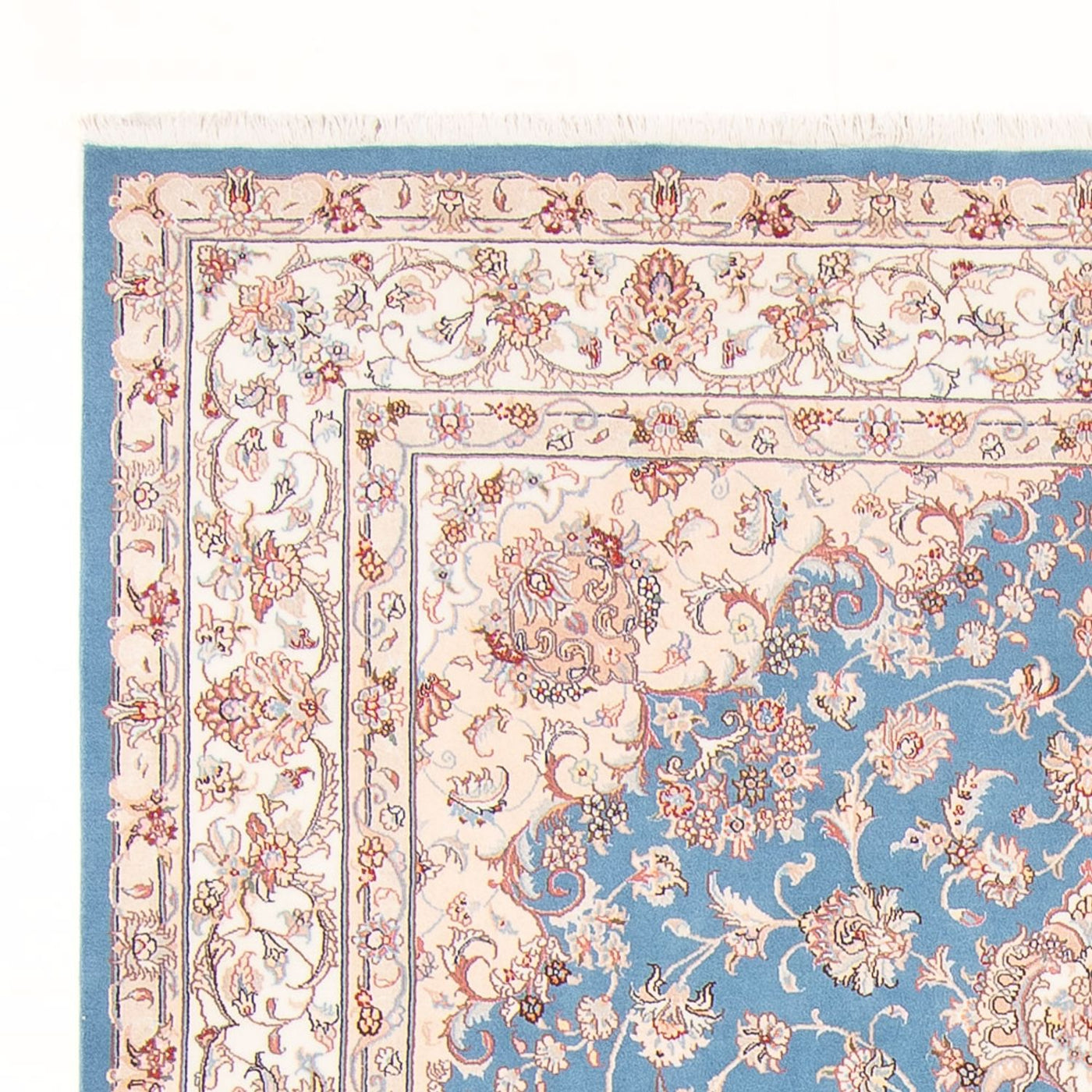Tapete Persa - Tabriz - Royal - 298 x 197 cm - azul claro