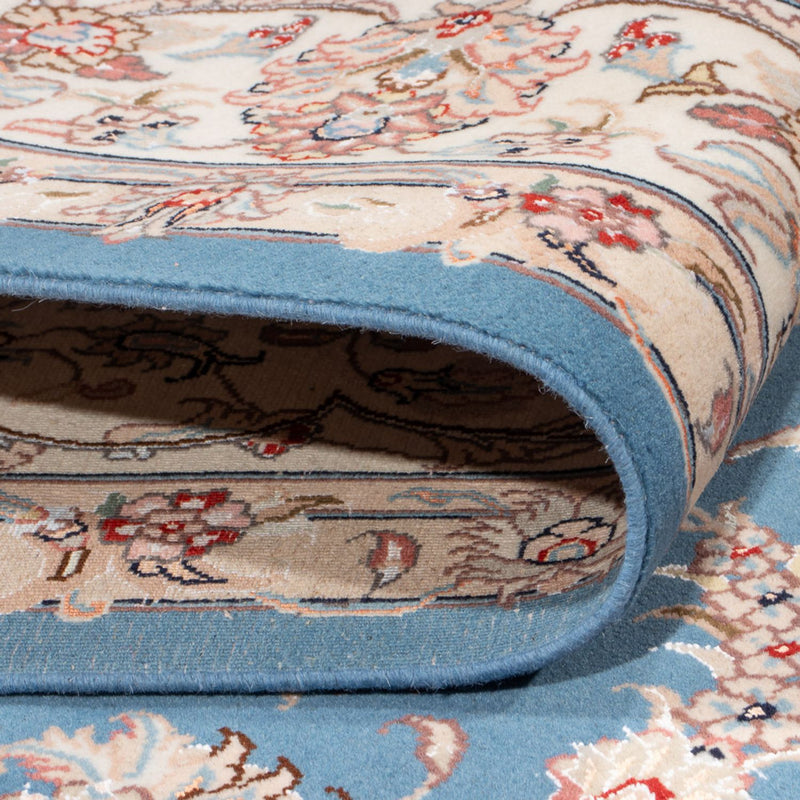 Tapete Persa - Tabriz - Royal - 298 x 197 cm - azul claro