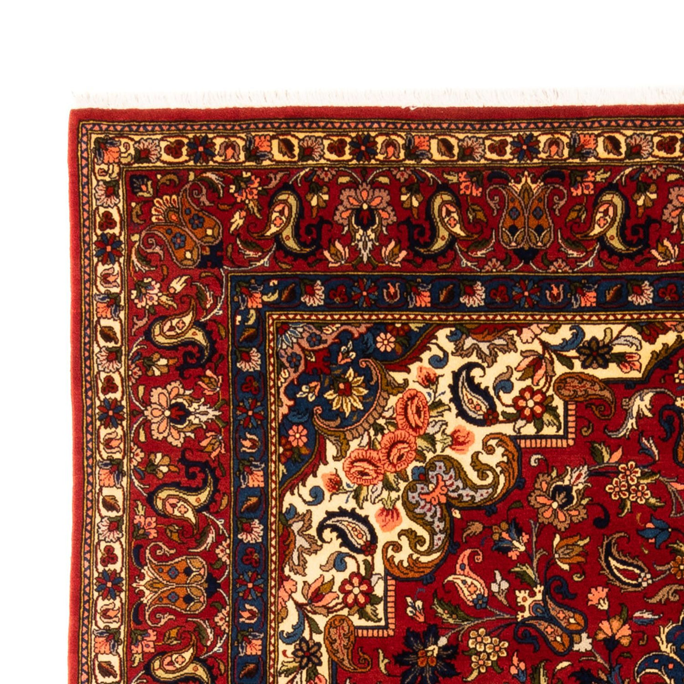 Tapete Persa - Bijar - Royal - 296 x 204 cm - azul escuro