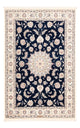 Tapete Persa - Nain - Premium - 161 x 105 cm - azul escuro