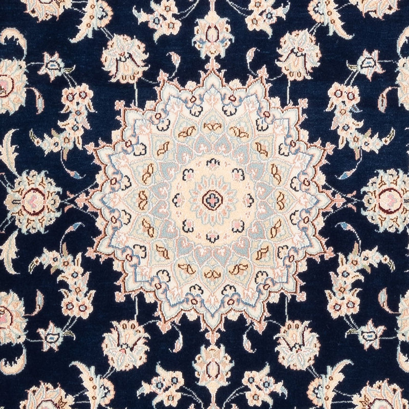 Tapete Persa - Nain - Premium - 161 x 105 cm - azul escuro