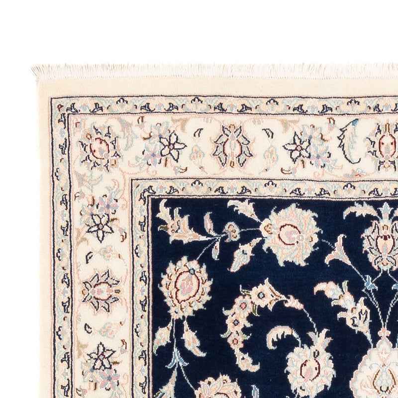 Tapete Persa - Nain - Premium - 161 x 105 cm - azul escuro