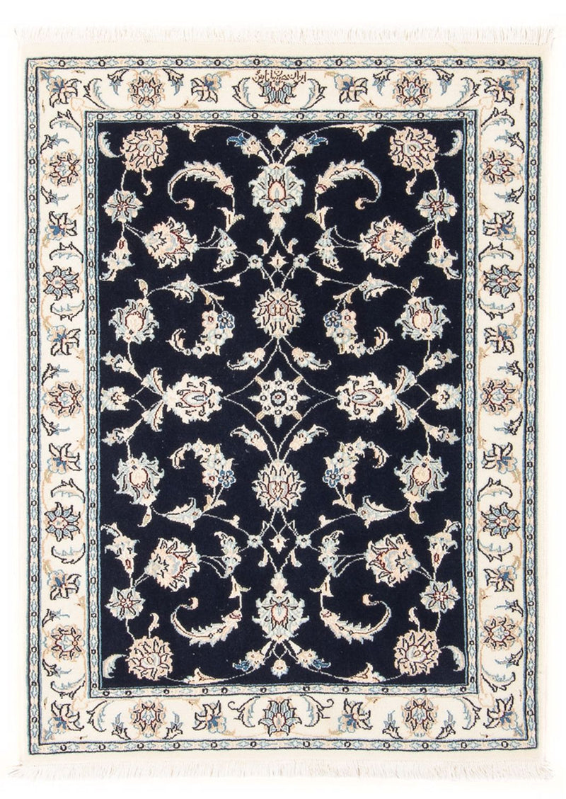 Tapete Persa - Nain - Premium - 115 x 80 cm - azul escuro
