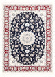 Tapete Persa - Nain - Royal - 165 x 120 cm - azul escuro