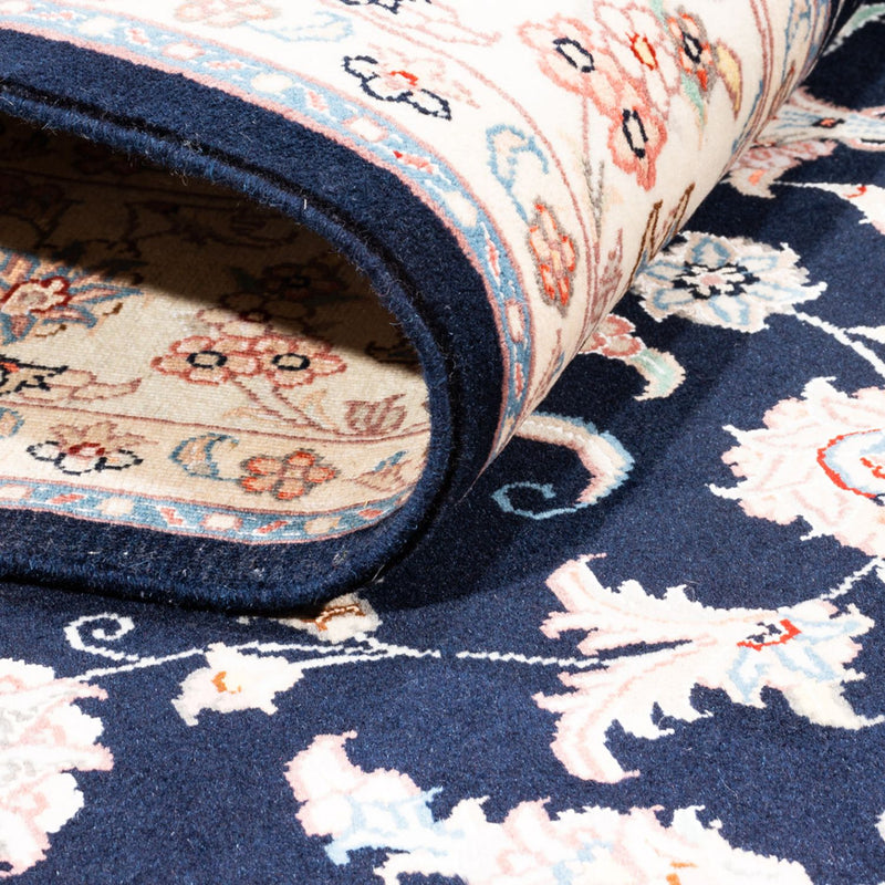 Tapete Persa - Tabriz - 200 x 148 cm - azul escuro