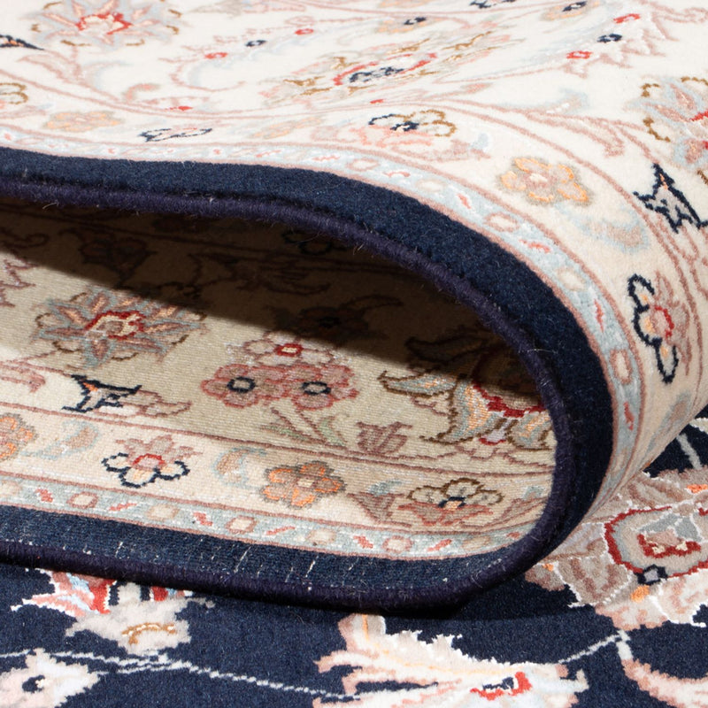 Tapete Persa - Tabriz - Royal - 201 x 149 cm - azul escuro