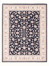 Tabriz - 50 Raj Tapete 151x202cm - Tapete persa - Rectangular / Azul escuro / 151 x 202 cm Rectangular