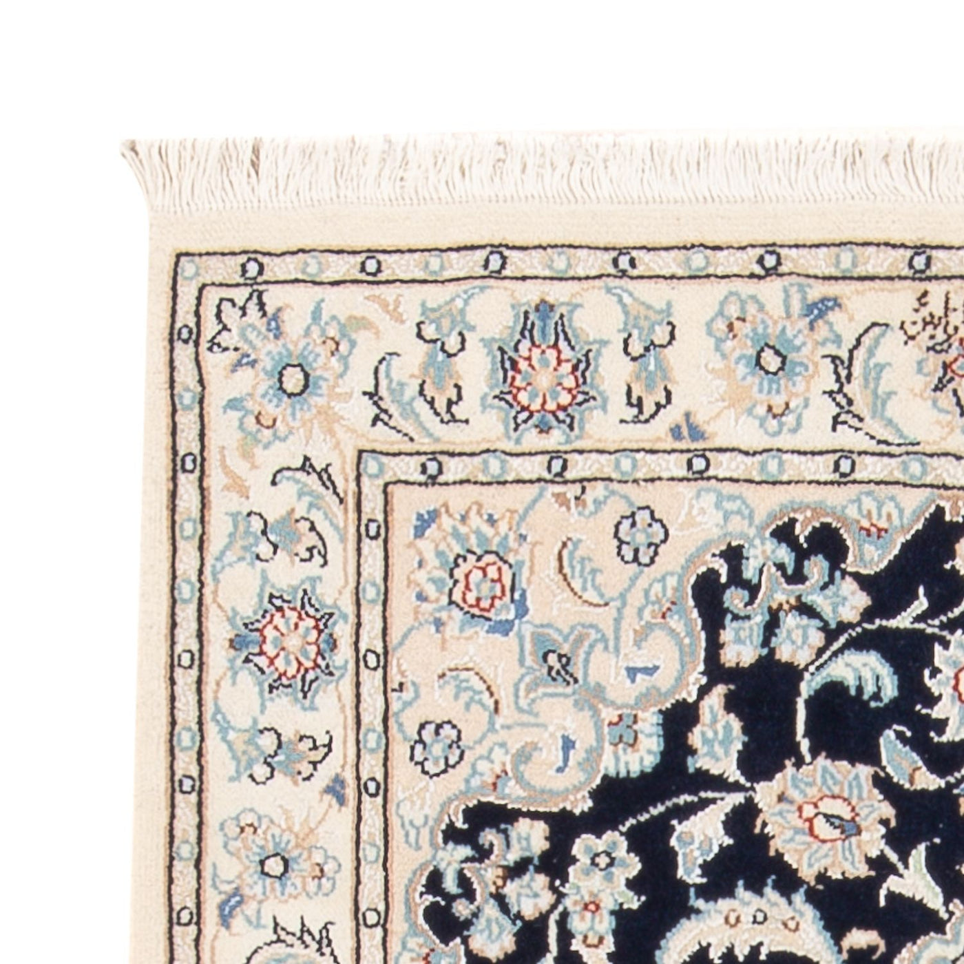 Tapete Persa - Nain - Premium - 117 x 80 cm - azul escuro