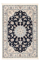Tapete Persa - Nain - Premium - 122 x 81 cm - azul escuro