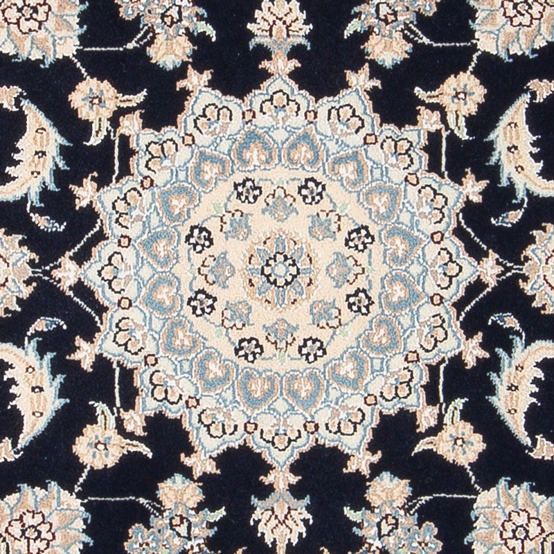 Tapete Persa - Nain - Premium - 122 x 81 cm - azul escuro