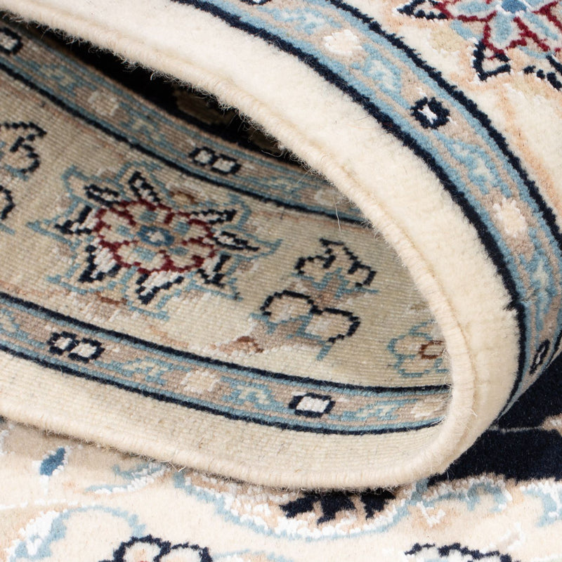 Tapete Persa - Nain - Premium - 122 x 81 cm - azul escuro