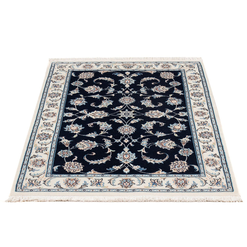 Tapete Persa - Nain - Premium - 121 x 78 cm - azul escuro