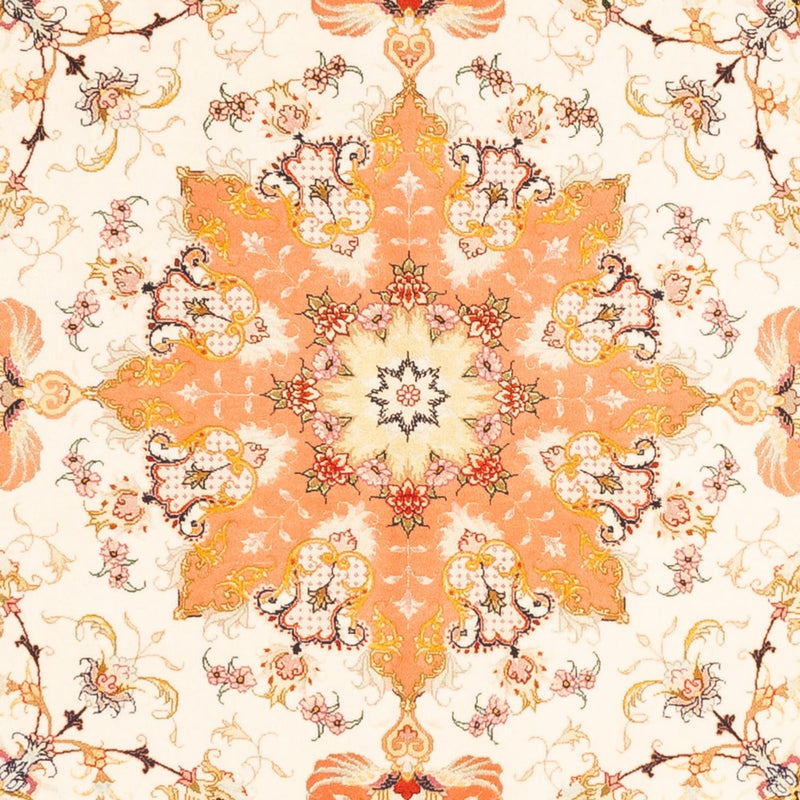 Tapete Persa - Tabriz - Royal praça  - 205 x 203 cm - creme