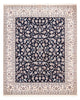 Tapete Persa - Nain - Premium - 260 x 215 cm - azul escuro