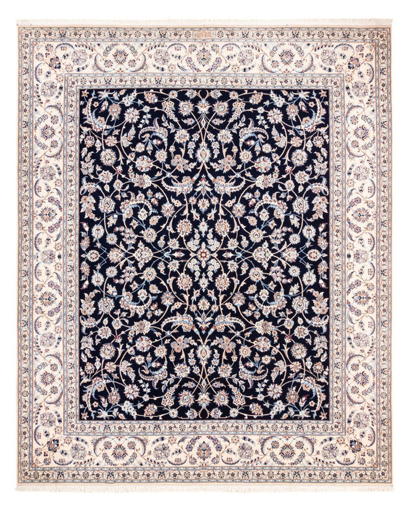 Tapete Persa - Nain - Premium - 260 x 215 cm - azul escuro