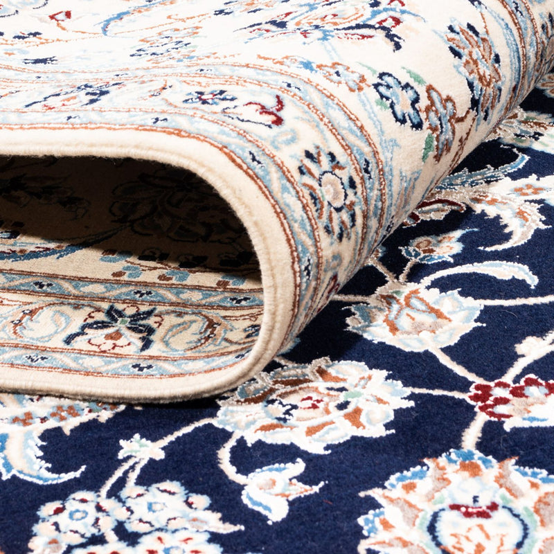 Tapete Persa - Nain - Premium - 260 x 215 cm - azul escuro