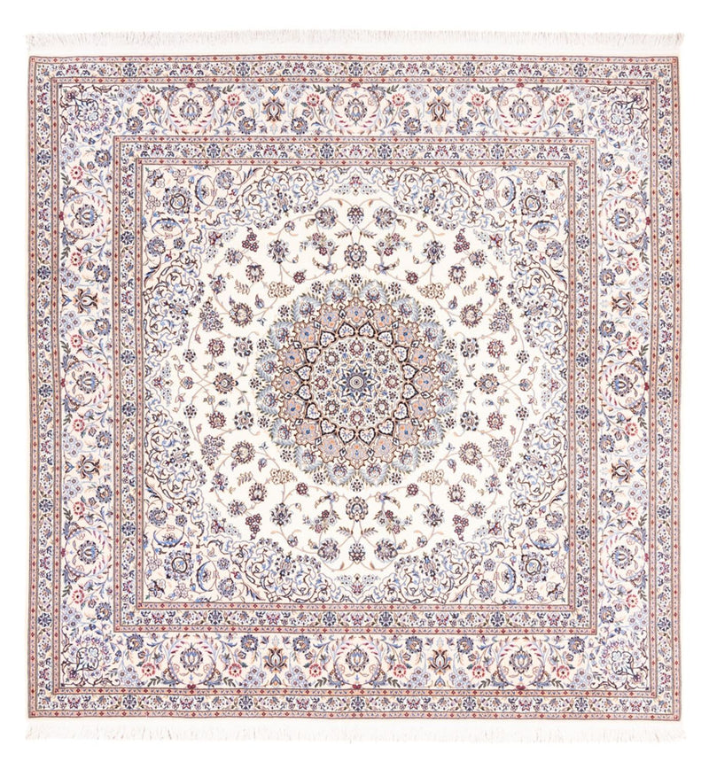 Tapete Persa - Nain - Premium praça  - 203 x 201 cm - creme