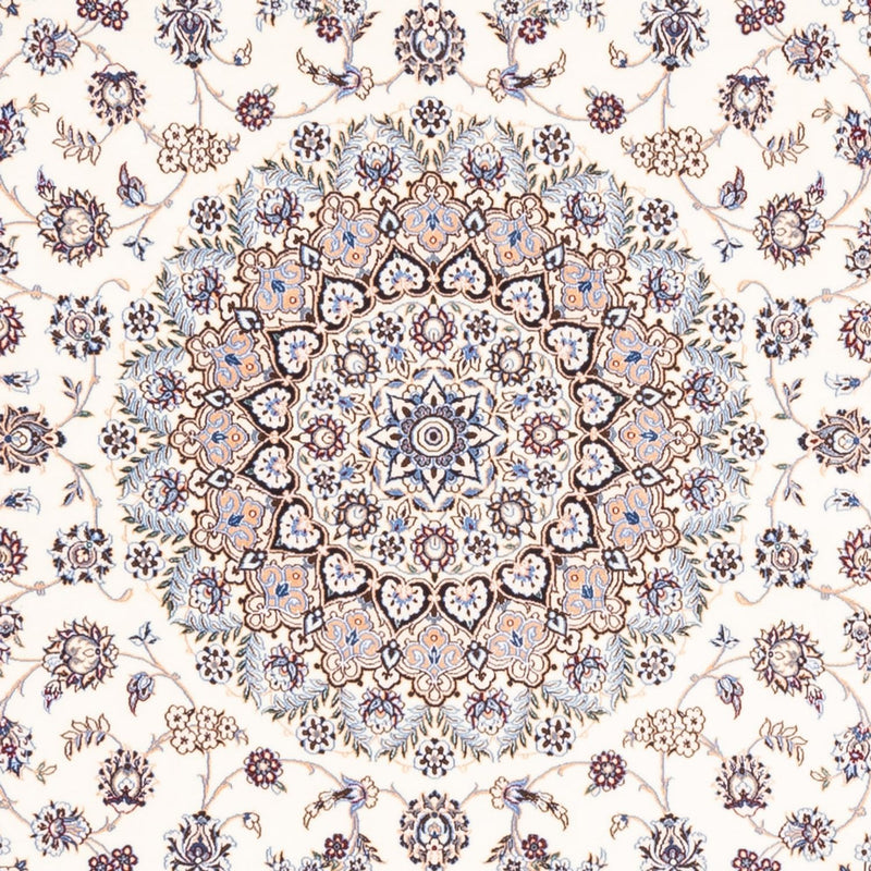 Tapete Persa - Nain - Premium praça  - 203 x 201 cm - creme