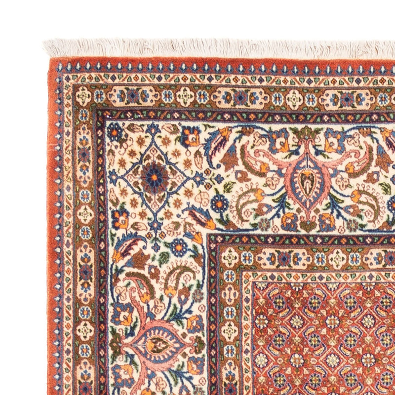 Tapete Persa - Clássico praça  - 246 x 242 cm - vermelho claro