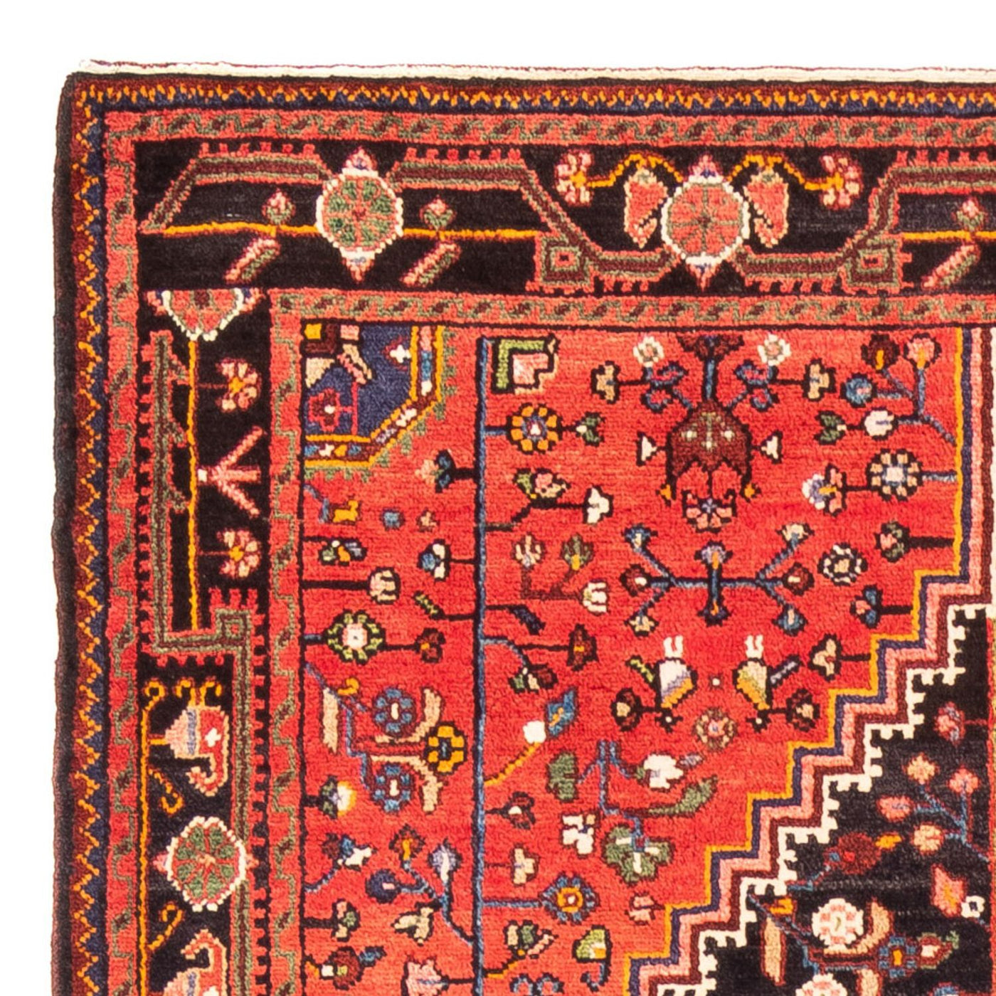 Tapete Persa - Nomadic - 295 x 150 cm - azul escuro