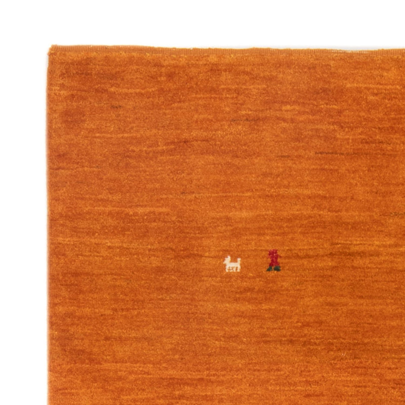 Tapete Gabbeh - Persa - 128 x 100 cm - laranja