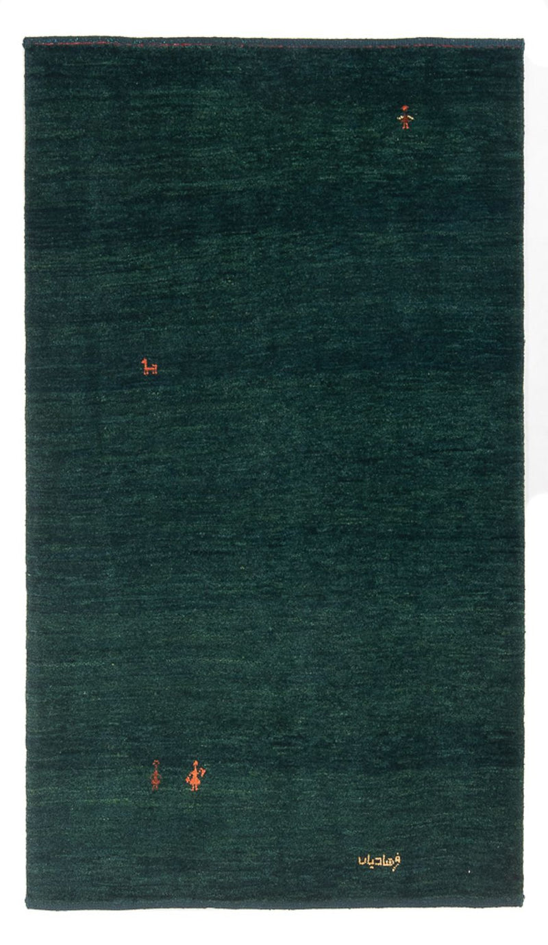 Tapete Gabbeh - Persa - 178 x 115 cm - verde escuro