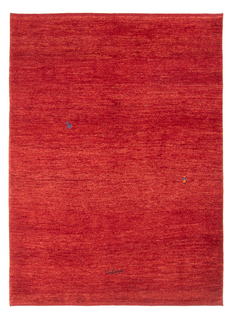 Tapete Gabbeh persa 139x184cm - Tapete persa de lã - vermelho