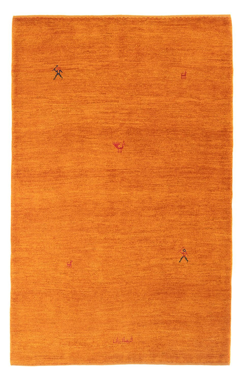 Tapete Gabbeh - Persa - 176 x 116 cm - laranja