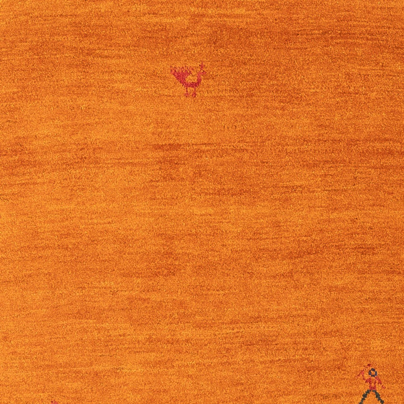 Tapete Gabbeh - Persa - 176 x 116 cm - laranja