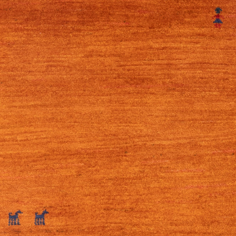 Tapete Gabbeh - Persa - 147 x 104 cm - laranja