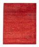 Tapete Gabbeh - Persa - 140 x 104 cm - vermelho