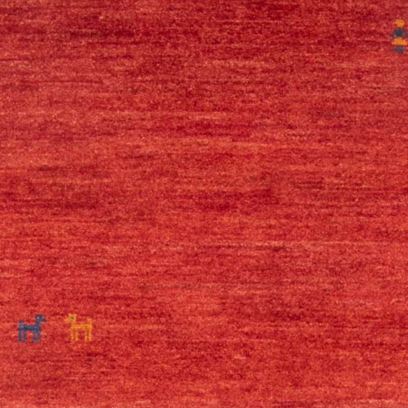 Tapete Gabbeh - Persa - 140 x 104 cm - vermelho