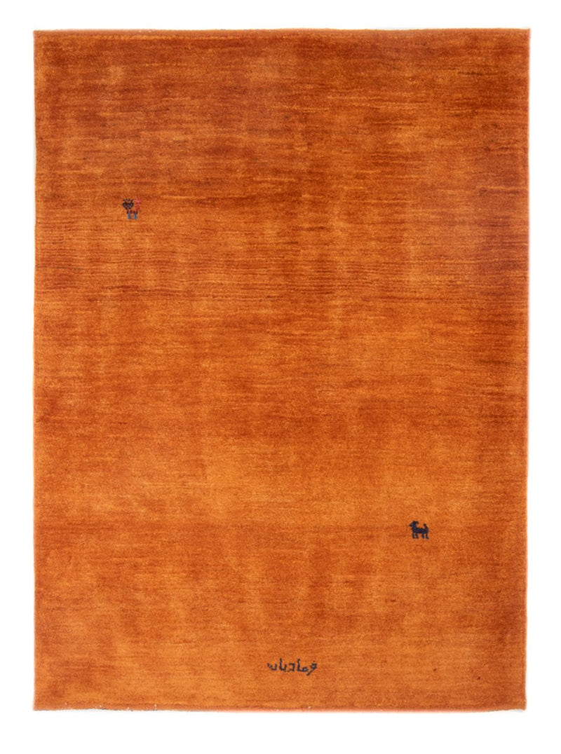 Tapete Gabbeh - Persa - 155 x 112 cm - terracotta
