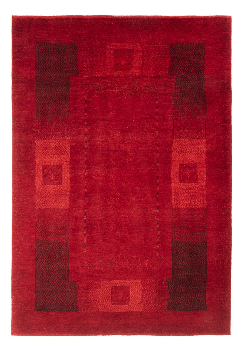 Tapete Gabbeh persa 127x180cm - Tapete persa de lã - vermelho escuro
