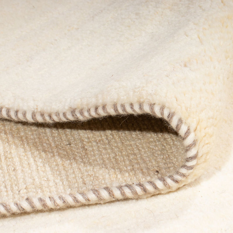 Tapete Gabbeh - Persa - 247 x 168 cm - branco natural