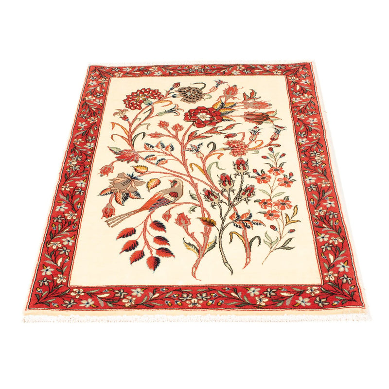 Tapete persa - Ghom - 107 x 65 cm - creme